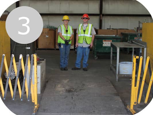 scrap metal recycling step three